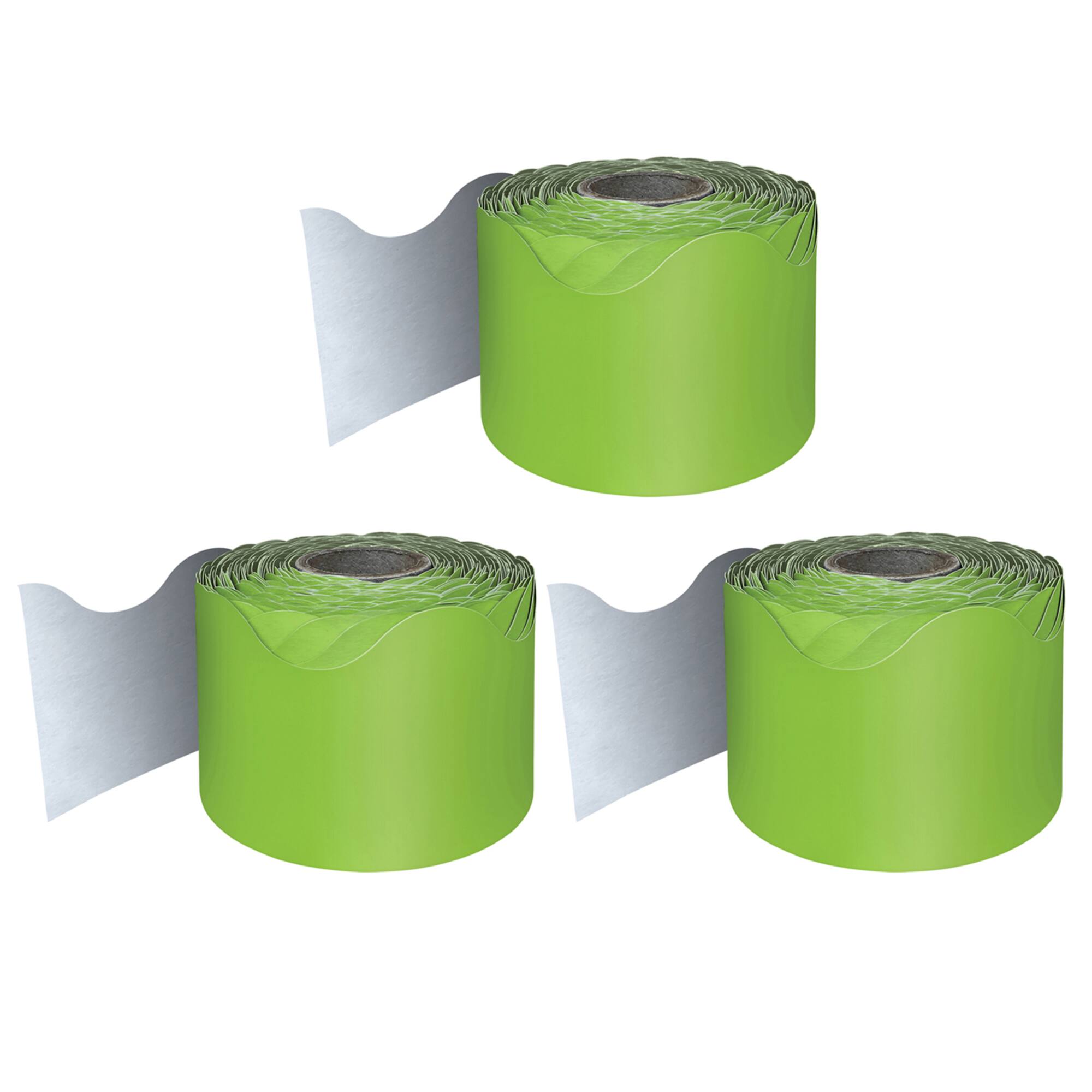 Carson Dellosa® Lime Rolled Scalloped Border, 195ft.